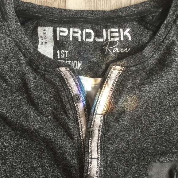 Projek Raw Long Sleeve Men’s T-shirt First Edition - Picture 2 of 7